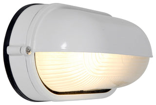 Access Lighting Nauticus Wet Location Bulkhead, White/Frosted - 20291-WH-FST