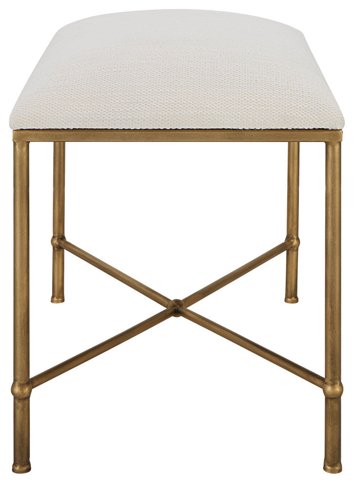 Uttermost Avenham Small Gold Framed Bench