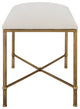 Uttermost Avenham Small Gold Framed Bench