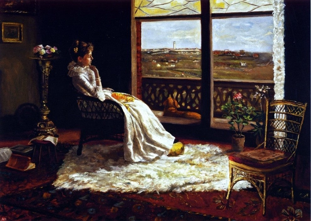 Robert Jenkins Onderdonk Mrs. E. B. Chandler in Her Room Gallery Wrapped Canvas