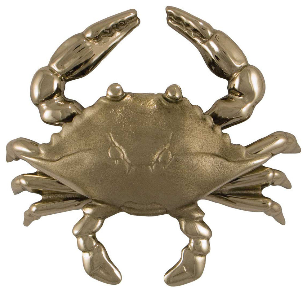 Crab Door Knocker, Nickel Silver, Premium Size