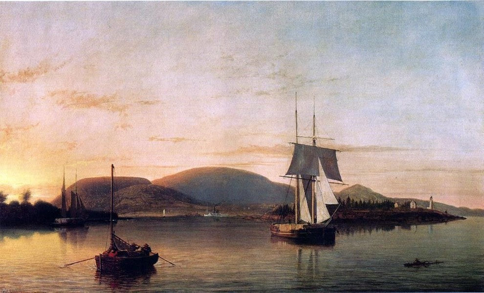 Fitz Hugh Lane Camden Mountains from the South Entrance Wall Decal