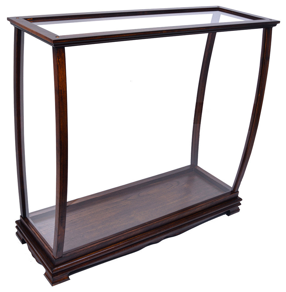 Display Case for Midsize Tall Ship Classic Brown