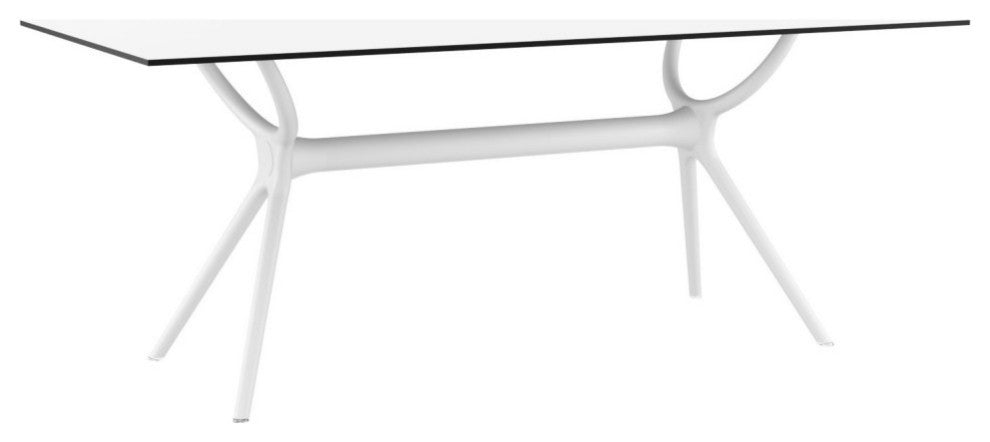 Miranda Dining Set With 6 Chairs White