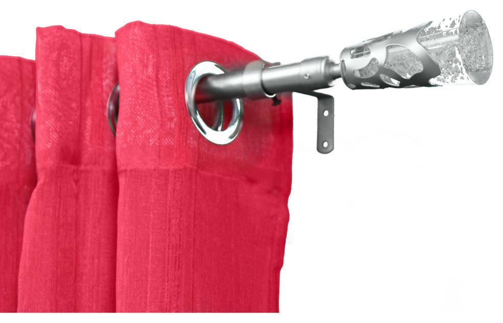 Extendable Curtain Rod Set 53 to 82 L -Diam