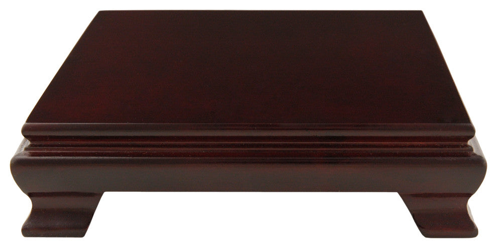 Rosewood Square Base Stand, 4"