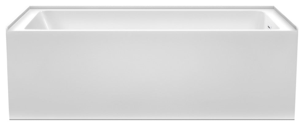 Wyndham Collection WCBTW16632R Grayley 66" Three Wall Alcove - White / Matte