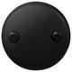 Twist & Close Tub Trim Set With Two-Hole Overflow Faceplate, Powder Coated Black