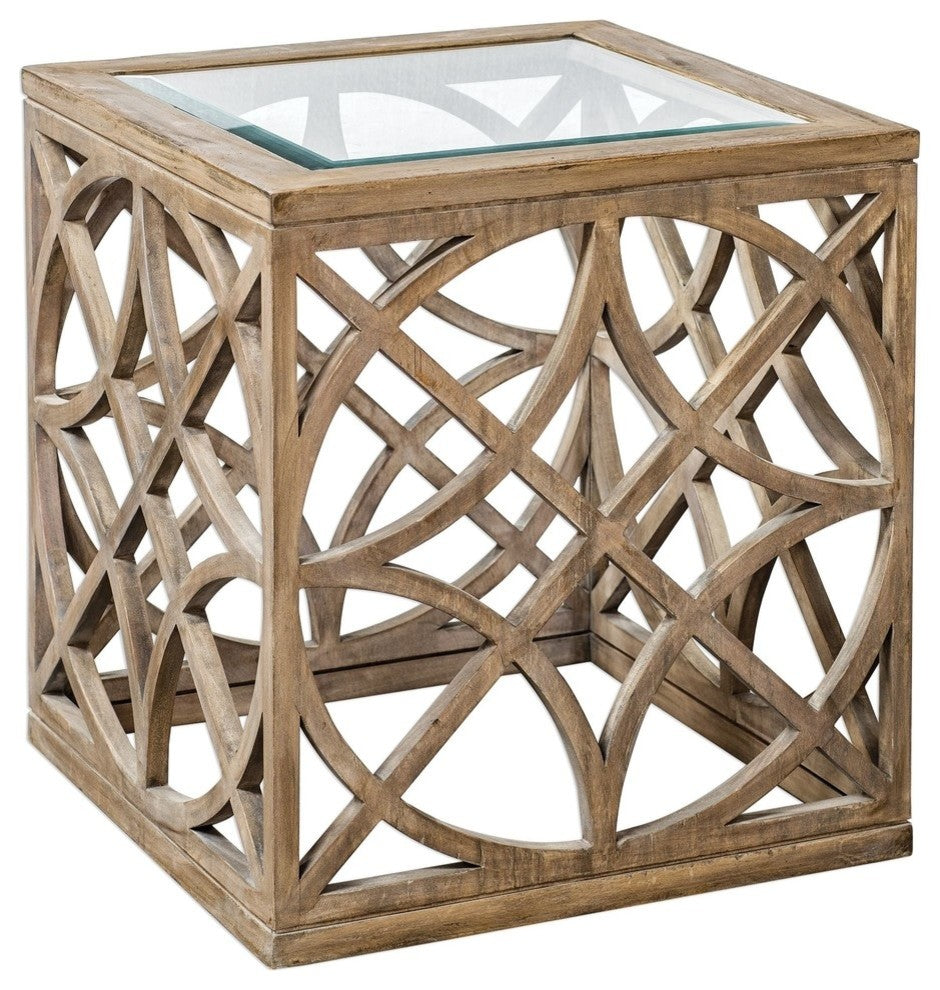 Uttermost Janeva Wheat Accent Table