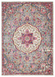 7 x 10 Gray and Pink Medallion Area Rug
