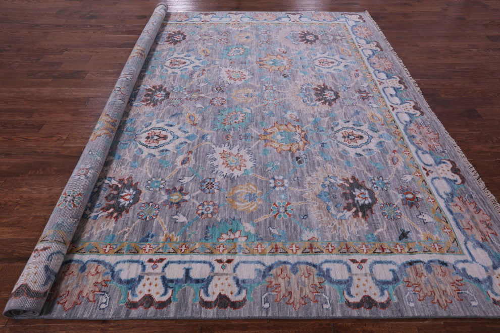 10' Square William Morris Handmade Wool Rug - Q14971