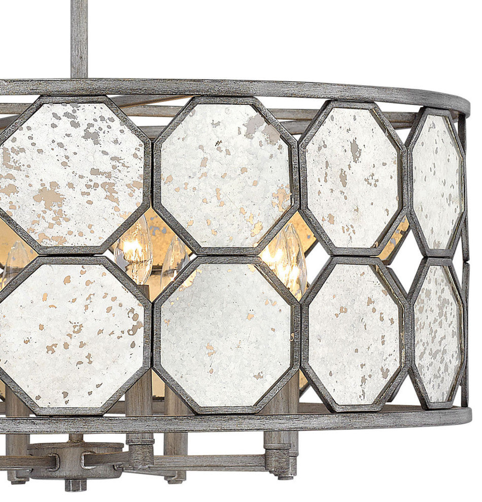 Hinkley Lara Medium Drum, Brushed Silver