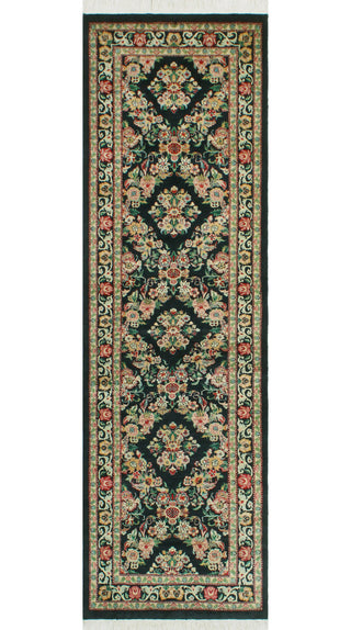 Pak-Persian Eloy Black/Ivory Runner, 2'4x7'10