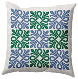 20" x 20" Tiki Square Decorative Indoor Pillow, Meadow Green