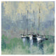 "Boats in the Harbor II" Digital Paper Print by Silvia Vassileva, 20"x20"