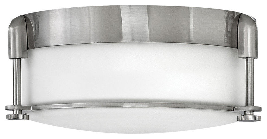 Hinkley Colbin Small Flush Mount, Brushed Nickel
