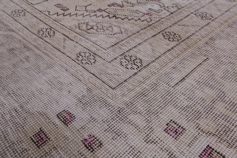 Persian Vintage White Wash Handmade Rug 9' 6" X 12' 1" Q4631