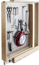 3" Base Cabinet Filler with Stainless Steel Pegboard Organizer