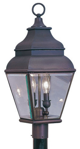 Exeter Outdoor Post Head, Bronze