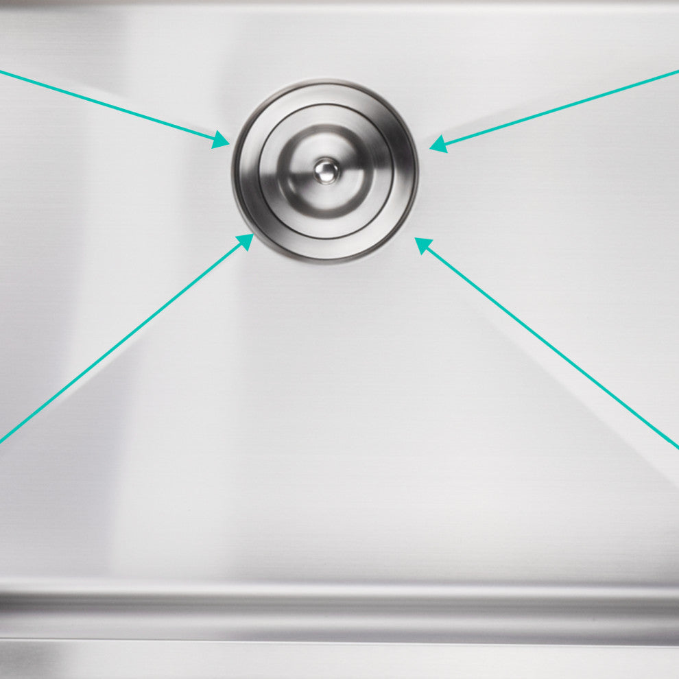 27" L X 18" W Undermount Stainless Steel Kitchen Sink