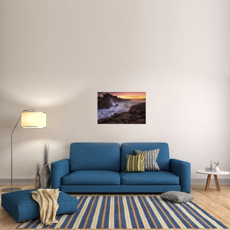 "Wall By The Sea" Stretched Canvas Giclee by Joshua Zhang, 36x24"