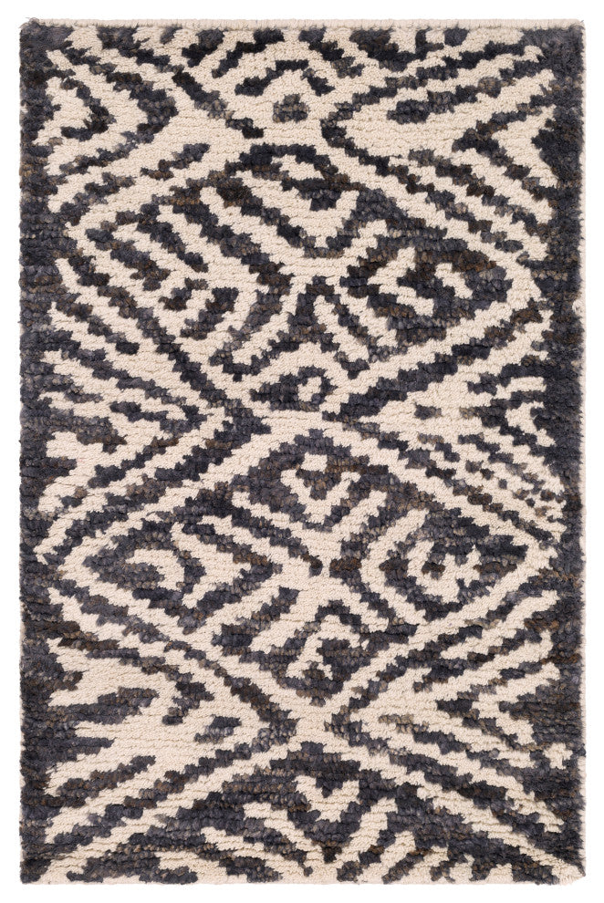 Surya Orinocco OOC-1003 8'x10' Rug, Black/Cream/Light Gray