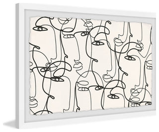 "Face Illusion" Framed Painting Print, 45x30