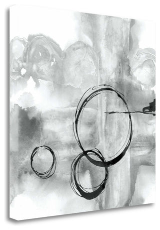 "Full Circle II Gray" By Chris Paschke, Giclee Print on Gallery Wrap Canvas