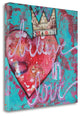 "Believe In Love" By Denise Braun, Giclee Print on Gallery Wrap Canvas