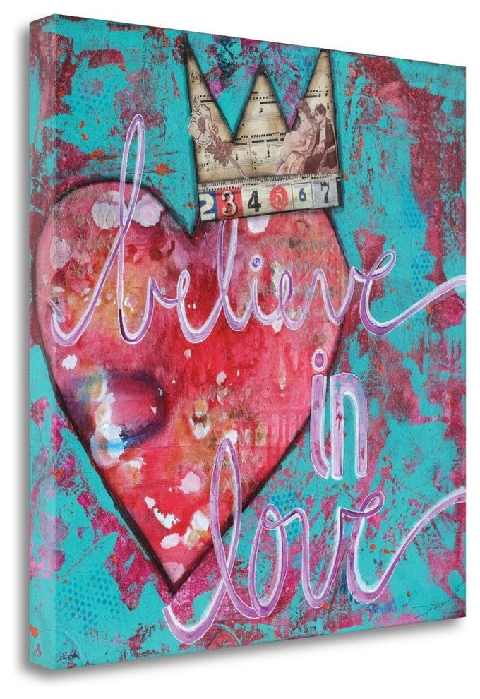 "Believe In Love" By Denise Braun, Giclee Print on Gallery Wrap Canvas