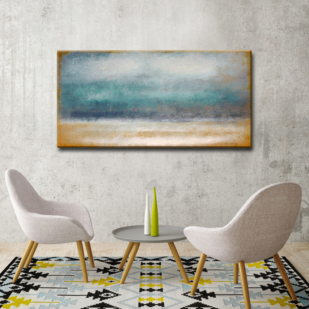 Ready2HangArt Oversized Canvas 'Tempest' by Norman Wyatt, 24"x48"