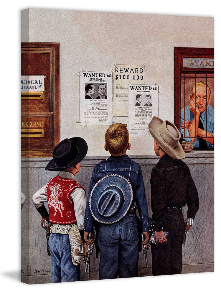 "Wanted Posters" Painting Print on Canvas by Stevan Dohanos