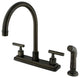 Kingston Brass Centerset Kitchen Faucet, Oil Rubbed Bronze