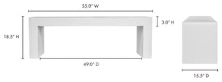 Lazarus Outdoor Bench White