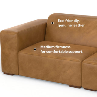 Rex 2-Seater Modular Sofa in Genuine Leather