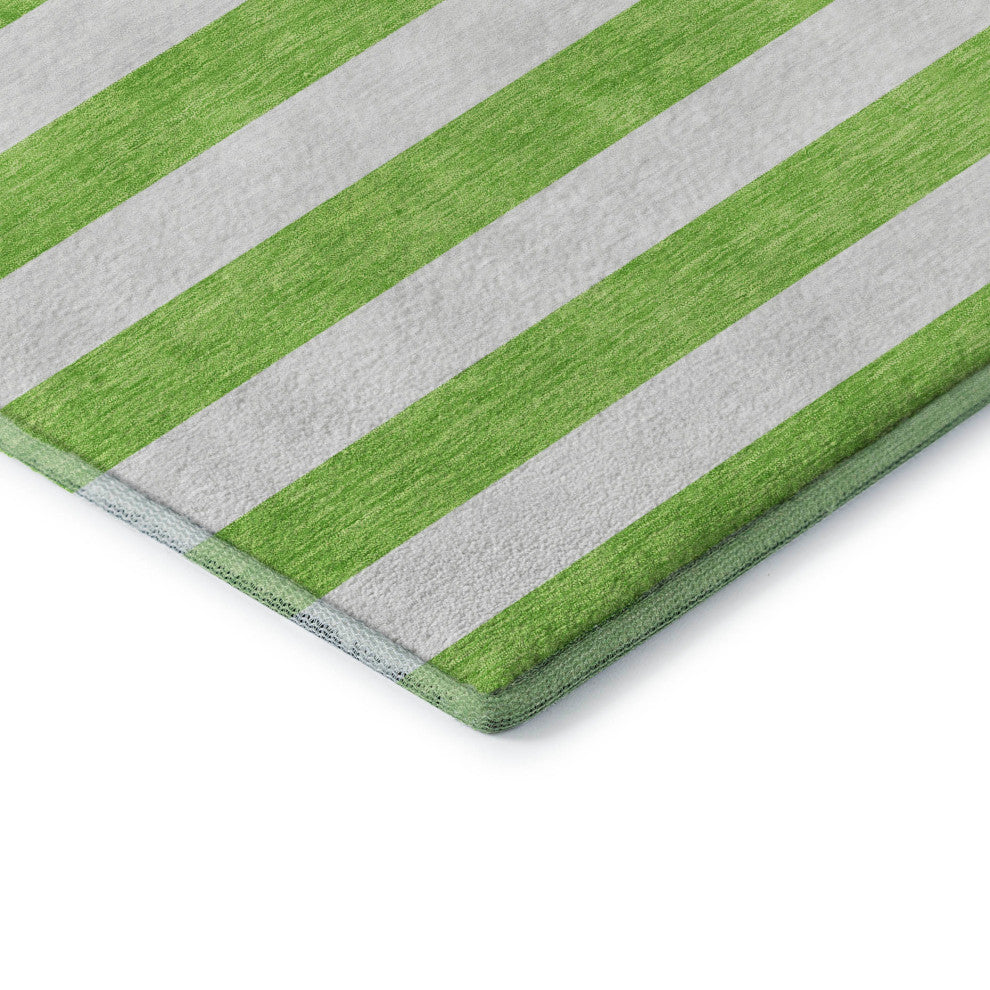 Premium Machine Washable Mayfield AMF528 Lime 1'8" x 2'6" Rug