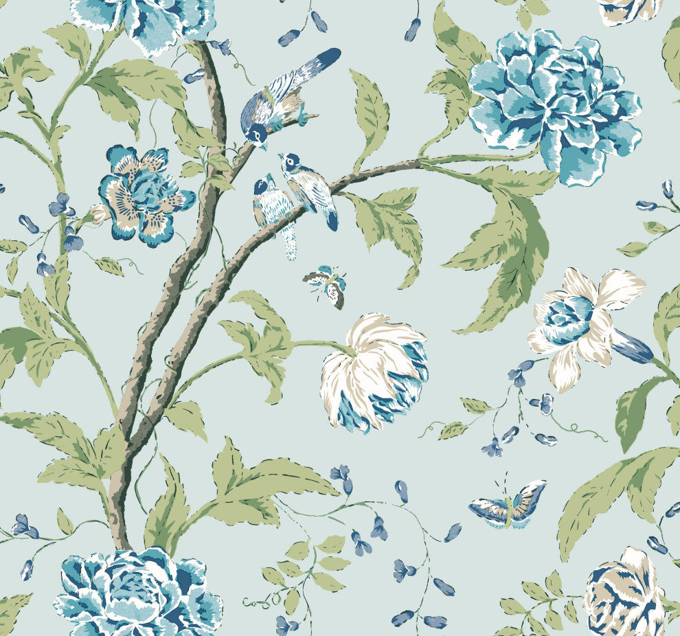 Teahouse Floral Wallpaper