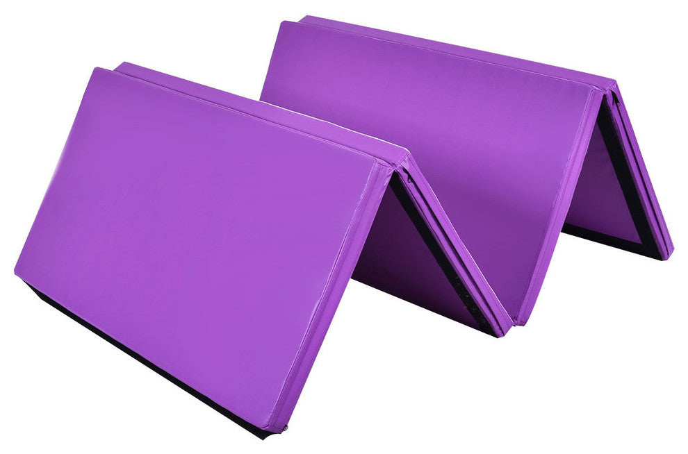 Costway 4'x8'x2'' Gymnastics Mat Thick Folding Panel Gym Fitness Exercise Mat