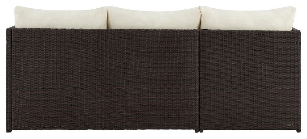 Manhattan Comfort Menton Steel Rattan 2-Piece Patio Set