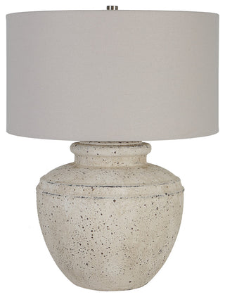 Uttermost Artifact Aged Stone Table Lamp