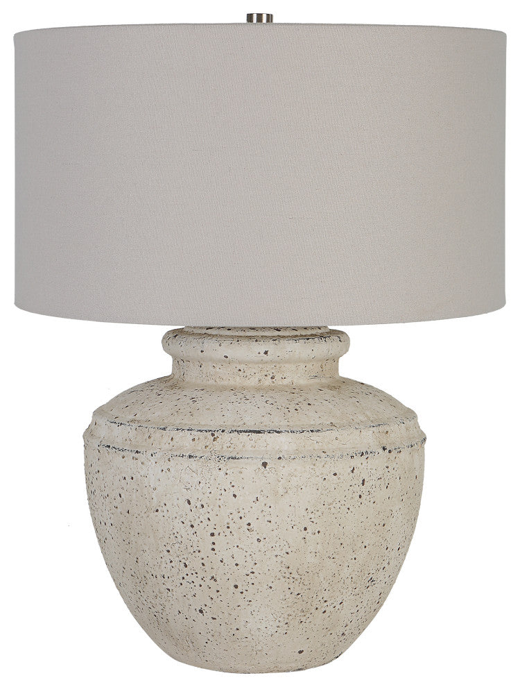 Uttermost Artifact Aged Stone Table Lamp