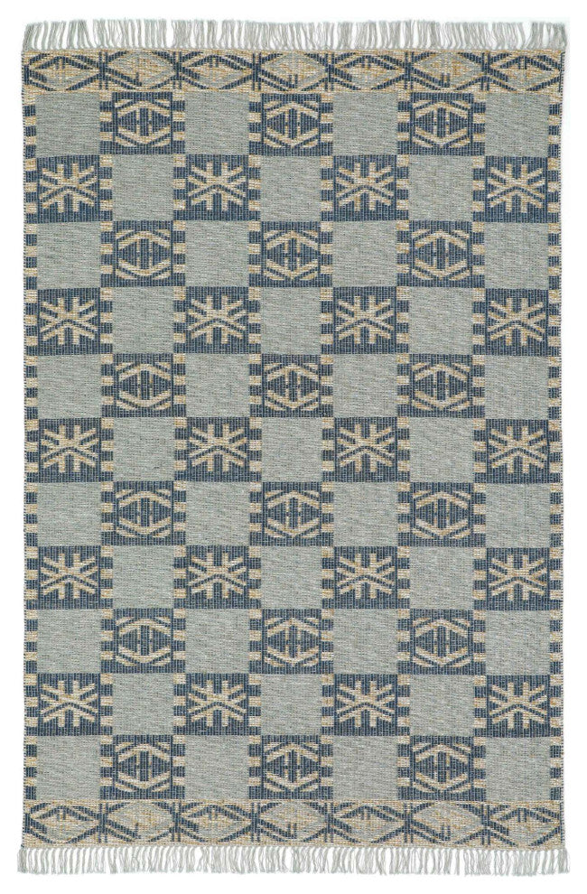 Aurora Raha Area Rug, Blue, 8'x10'