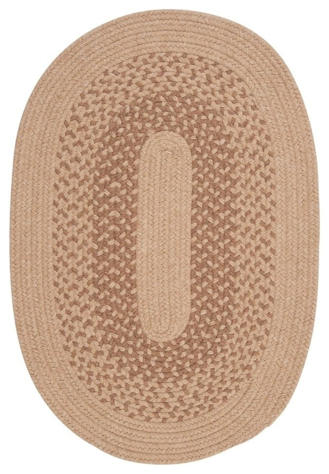 Colonial Mills Jackson JK90 Oatmeal Traditional Area Rug, 12'x15' Oval