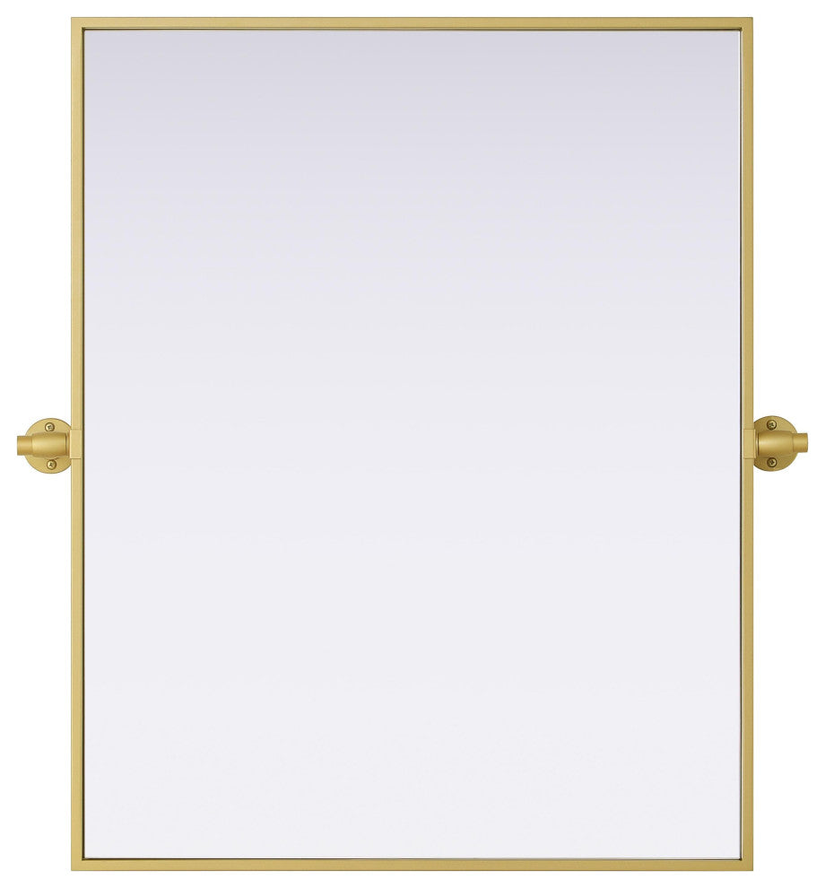 Home Living 24x30 Pivot Mirror, Brass