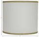 Ivory With Burlap Trim Shade, 16"