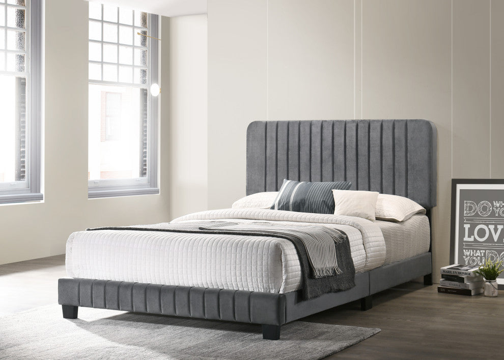 Lodi Bed, Gray, Queen