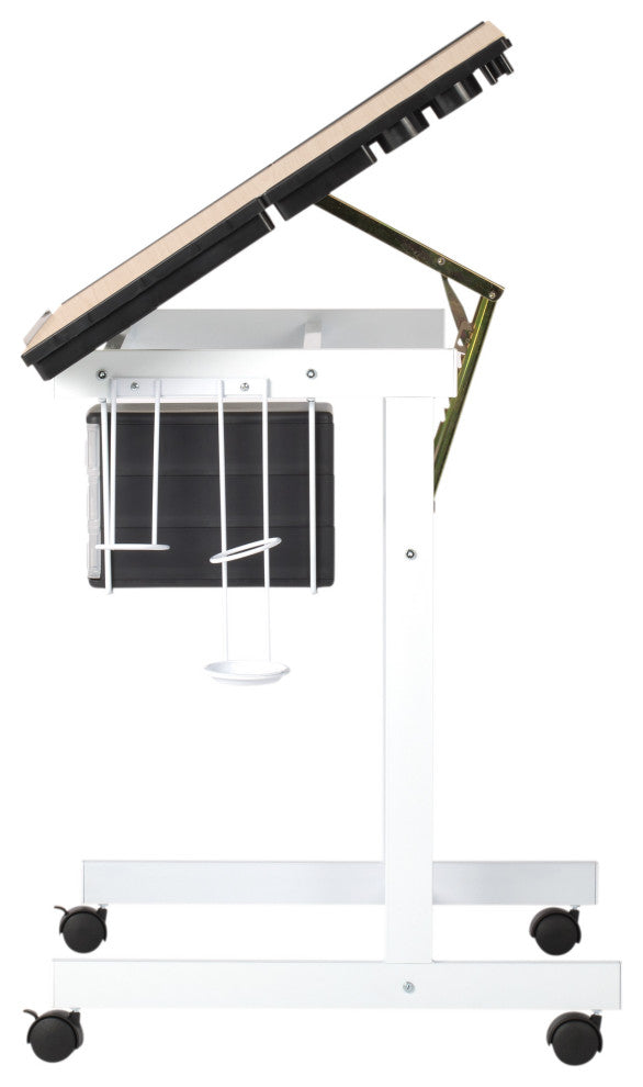 Deluxe Craft Station, White and Maple