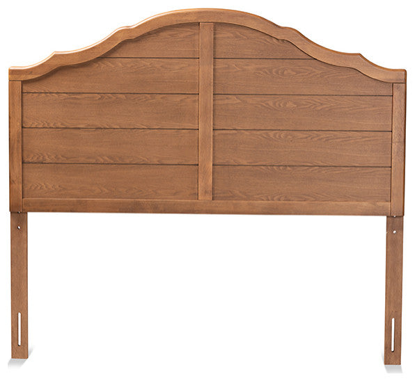 Pilar Traditional Farmhouse Ash Walnut Finish Wood Full Headboard