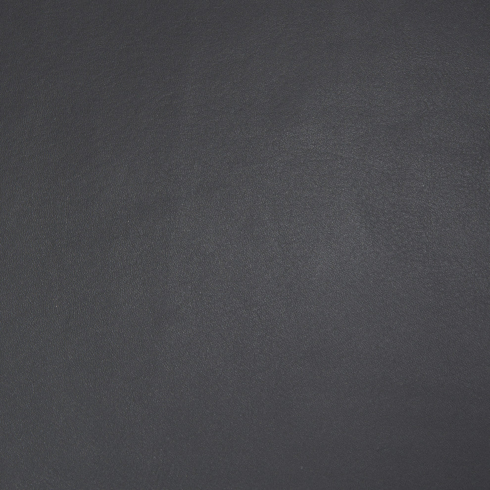 Jessie Black Genuine Leather Seat w/ Gold Iron Base Accent Bench