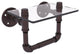 Pipeline Toilet Tissue Holder with Glass Shelf, Antique Bronze